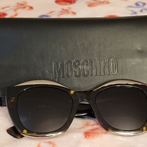Moschino Black and Tortoiseshell Women Sunglasses
